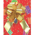 Gold 4 1/4" Diameter Glitter Star Bow (3/4" Ribbon)